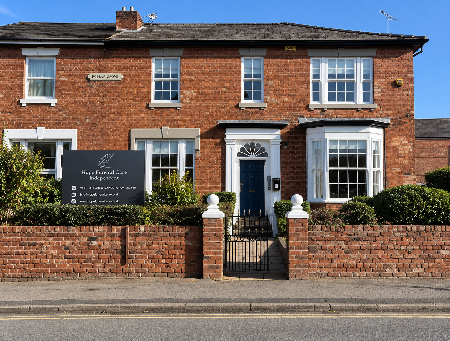 Hope Funeral Care's home in Southport